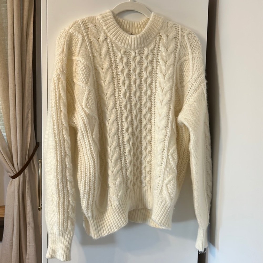 Cable knit sweater